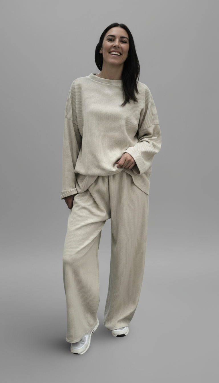 Ensemble velours côtelé Sofia – Casual Chic & Confort