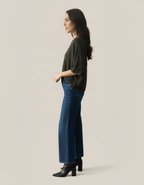 Pull 100% laine femme – Coupe fluide & élégante – kaki