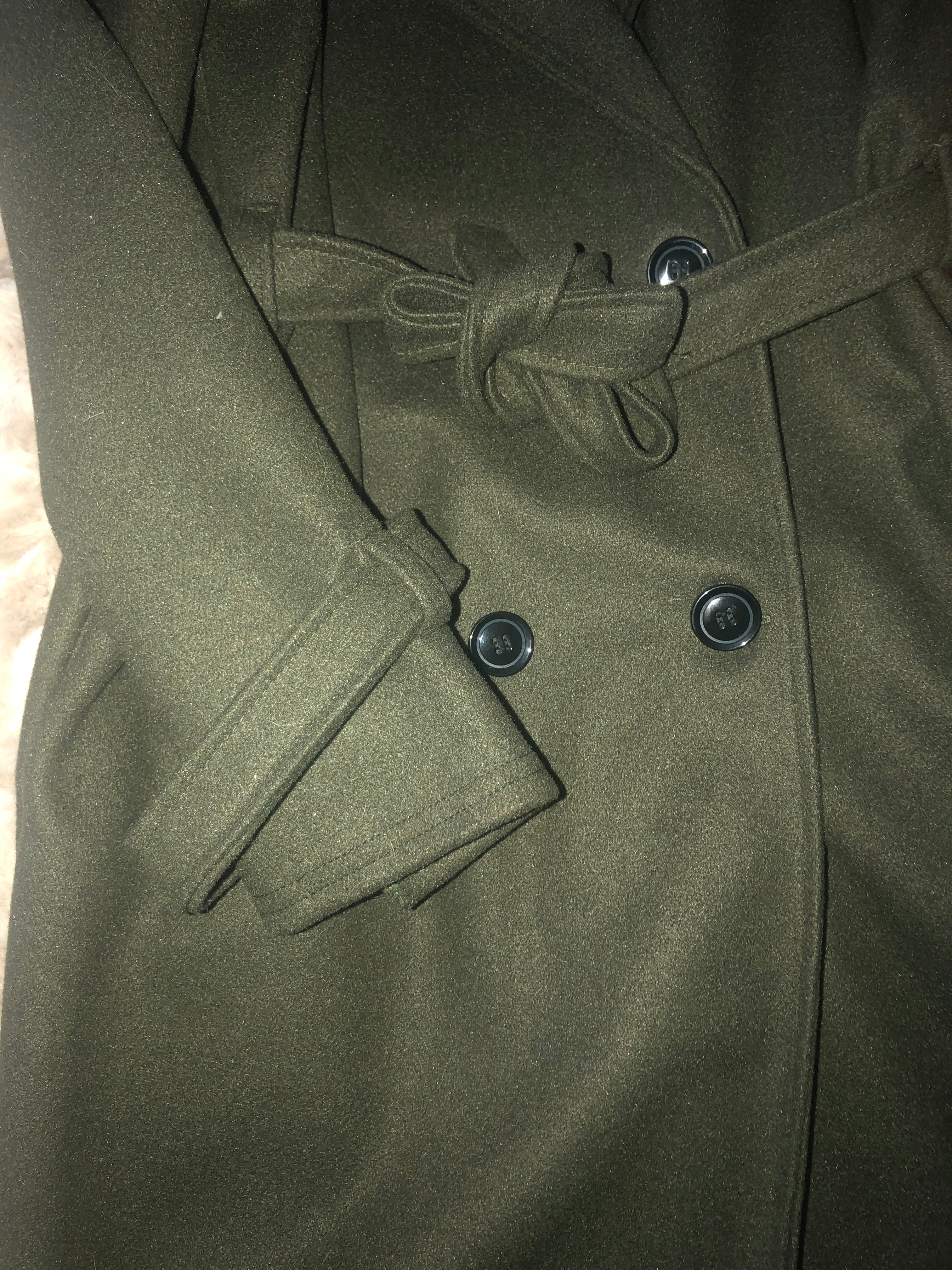 Manteau Clémence Vert sapin Maxi long