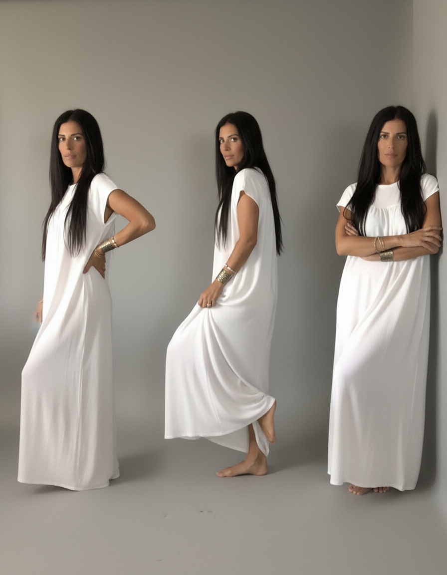 Robe Bella Semplice Blanc