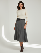 Jupe longue tweed scintillante