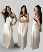 Robe croisées Bella Notte - Crème