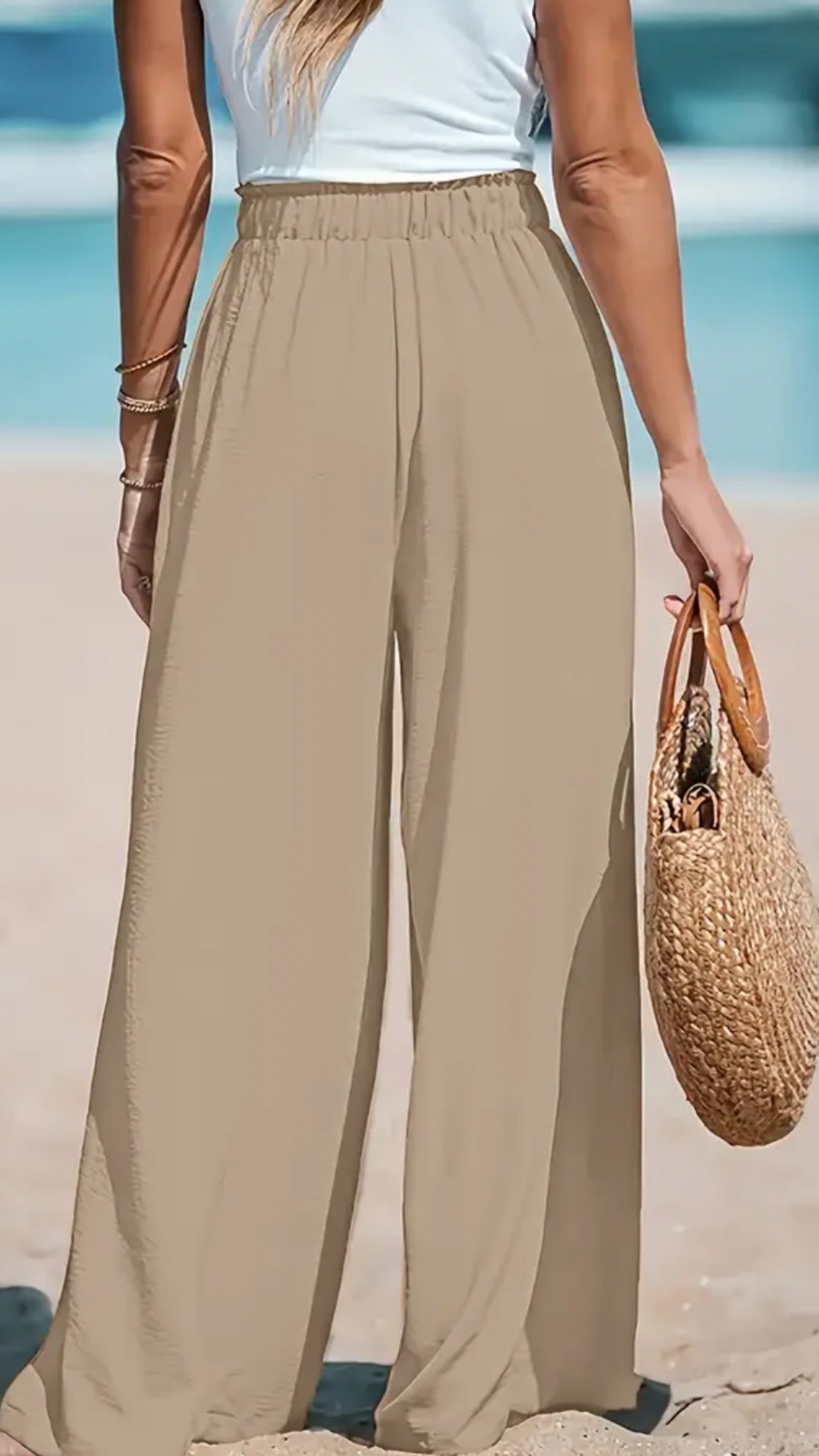 Pantalon Palazzo - Beige Sable