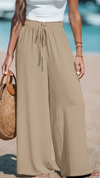Pantalon Palazzo - Beige Sable