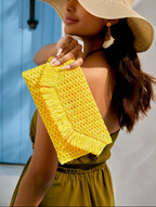 Pochette Zeina Vibes jaune soleil