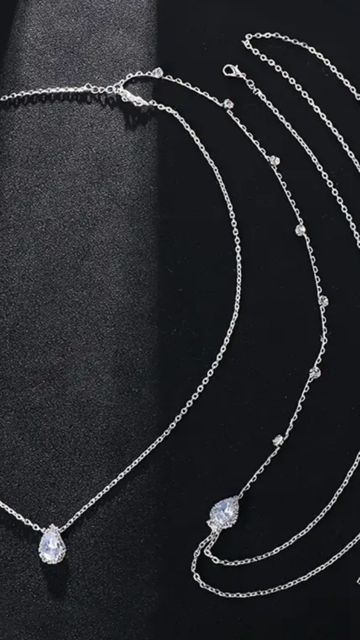 Bijoux de dos Perle Argenté