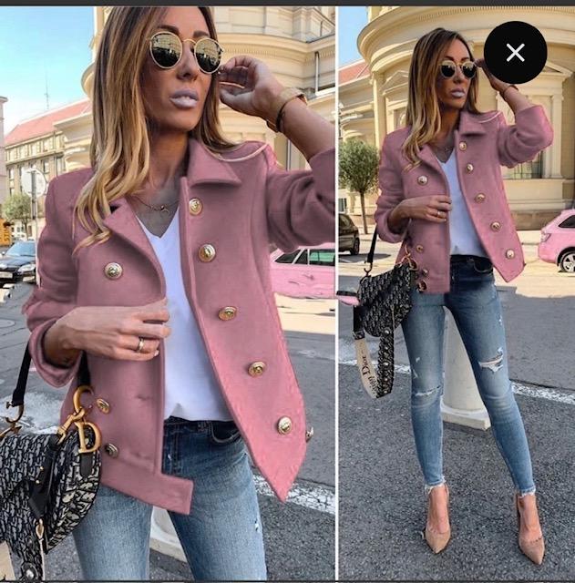 Veste Bella Premium - Boutons dorés chic