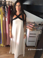 Robe croisées Bella Notte - Crème