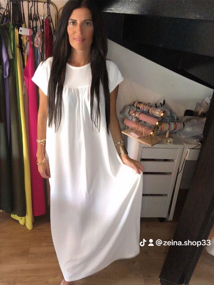 Robe Bella Semplice Blanc