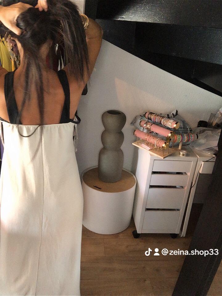Robe croisées Bella Notte - Crème
